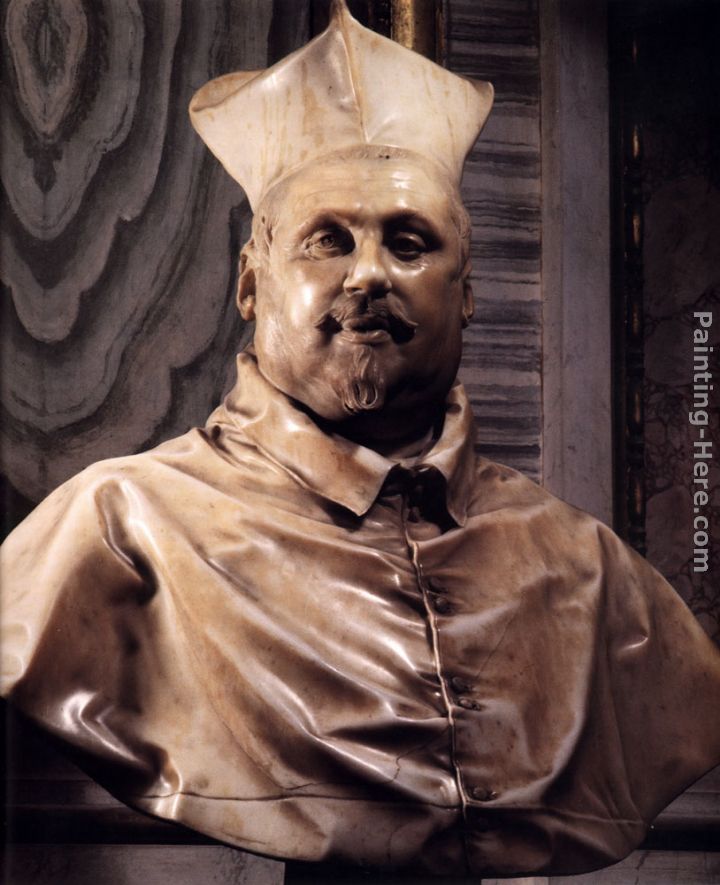 Bust of Cardinal Scipione Borghese painting - Gian Lorenzo Bernini Bust of Cardinal Scipione Borghese art painting